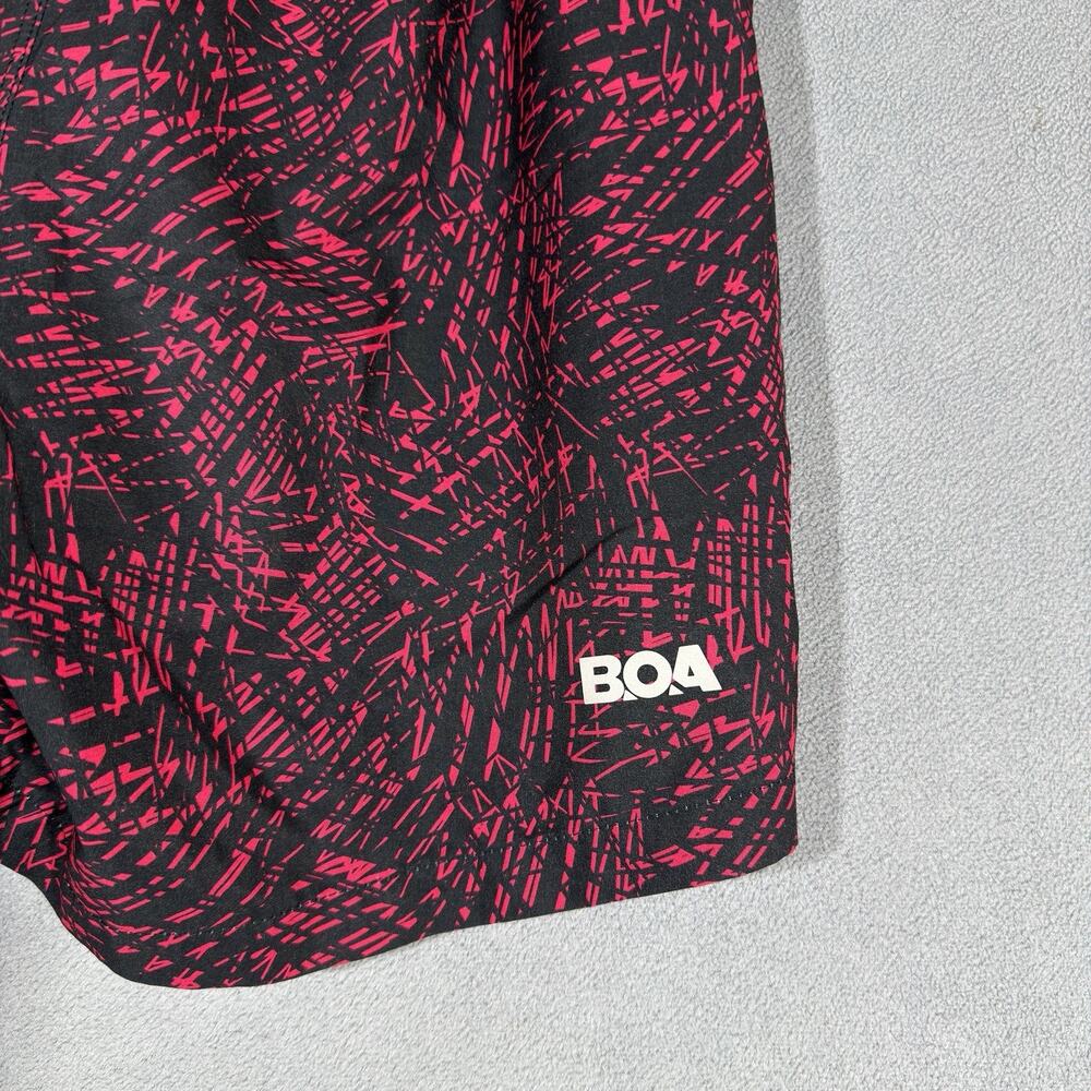 BOA Pink 5.5" Lined Running Shorts Small Stretch Adjustable Waist Performance - Picture 2 of 6
